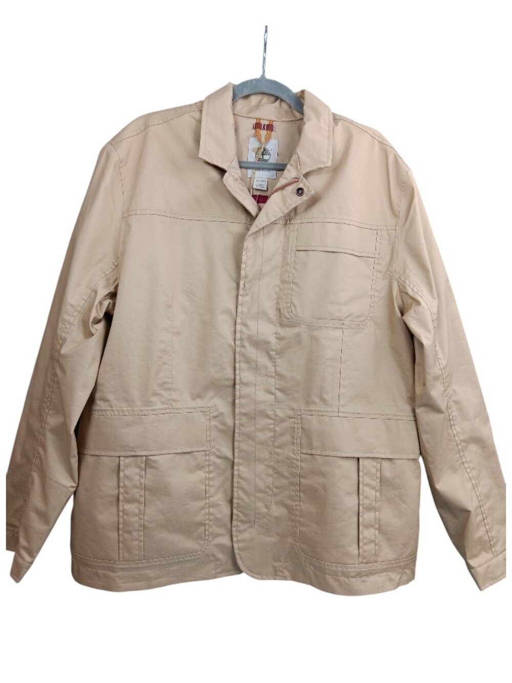 NEW TIMBERLAND Waterproof Hyvent Utility Jacket Men's Size XL Beige